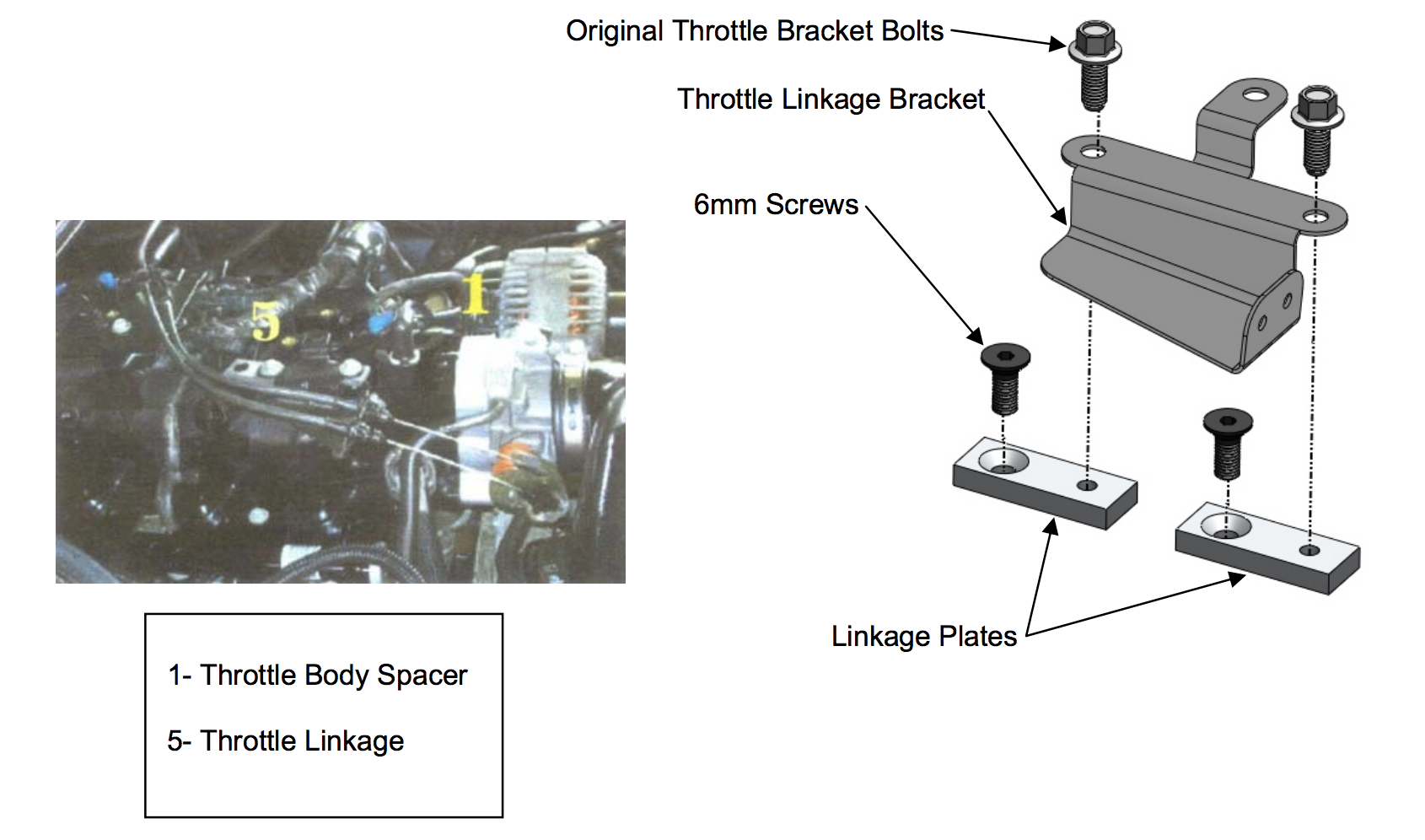15407 Installation Instructions for Throttle Body Spacer
